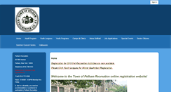 Desktop Screenshot of pelhamrecreation.com